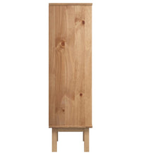 Schuhschrank OTTA mit 3 Schubladen Braun&Grau Massivholz Kiefer