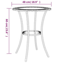 2-tlg. Sofagarnitur in L-Form mit Kissen Grau Poly Rattan