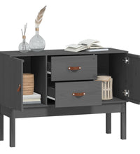 Sideboard Grau 110x40x78 cm Massivholz Kiefer