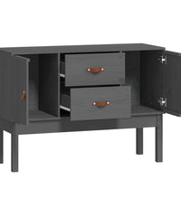 Sideboard Grau 110x40x78 cm Massivholz Kiefer