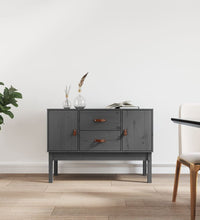 Sideboard Grau 110x40x78 cm Massivholz Kiefer