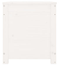 Truhe Weiß 80x40x45,5 cm Massivholz Kiefer