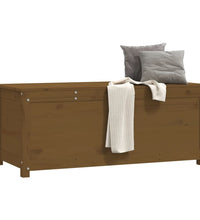 Truhe Honigbraun 110x50x45,5 cm Massivholz Kiefer