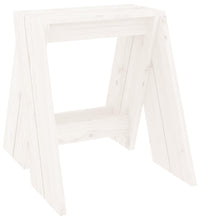 Hocker 2 Stk. Weiß 40x40x45 cm Massivholz Kiefer
