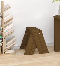 Hocker 2 Stk. Honigbraun 40x40x45 cm Massivholz Kiefer