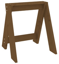 Hocker 2 Stk. Honigbraun 40x40x45 cm Massivholz Kiefer