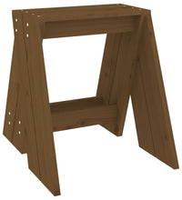 Hocker 2 Stk. Honigbraun 40x40x45 cm Massivholz Kiefer