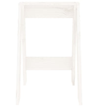 Hocker 2 Stk. Weiß 40x40x60 cm Massivholz Kiefer