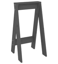 Hocker 2 Stk. Grau 40x40x75 cm Massivholz Kiefer
