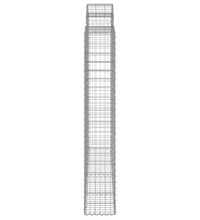 Gabione mit Hochbogen 200x50x180/200 cm Verzinktes Eisen