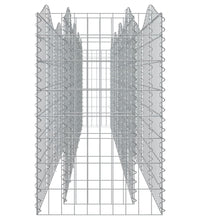 Gabionen-Hochbeet mit Hochbogen 400x50x100 cm Verzinktes Eisen