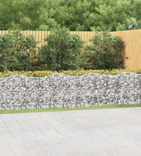 Gabionen-Hochbeet mit Hochbogen 800x100x100 cm Verzinktes Eisen