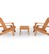 3-tlg. Garten-Lounge-Set Adirondack Massivholz Akazie