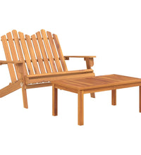 3-tlg. Garten-Lounge-Set Adirondack Massivholz Akazie