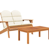 3-tlg. Garten-Lounge-Set Adirondack Massivholz Akazie