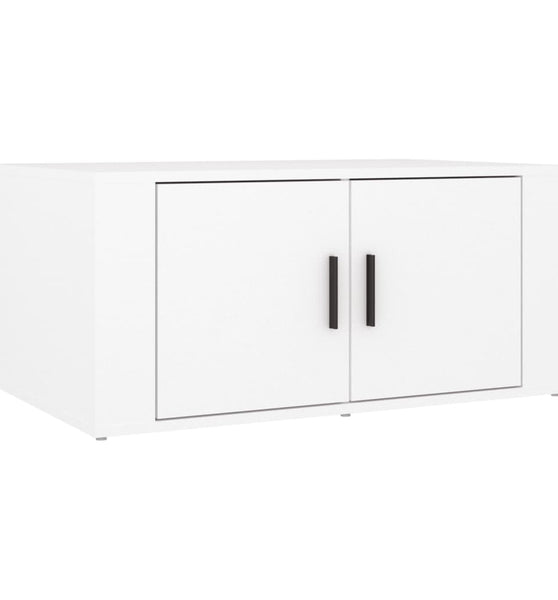Couchtisch Weiß 80x50x36 cm Holzwerkstoff