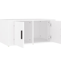 Couchtisch Weiß 80x50x36 cm Holzwerkstoff