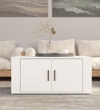 Couchtisch Weiß 80x50x36 cm Holzwerkstoff
