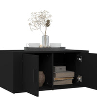 Couchtisch Schwarz 80x50x36 cm Holzwerkstoff
