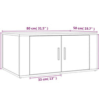 Couchtisch Schwarz 80x50x36 cm Holzwerkstoff
