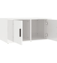 Couchtisch Hochglanz-Weiß 80x50x36 cm Holzwerkstoff