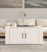 Couchtisch Hochglanz-Weiß 80x50x36 cm Holzwerkstoff