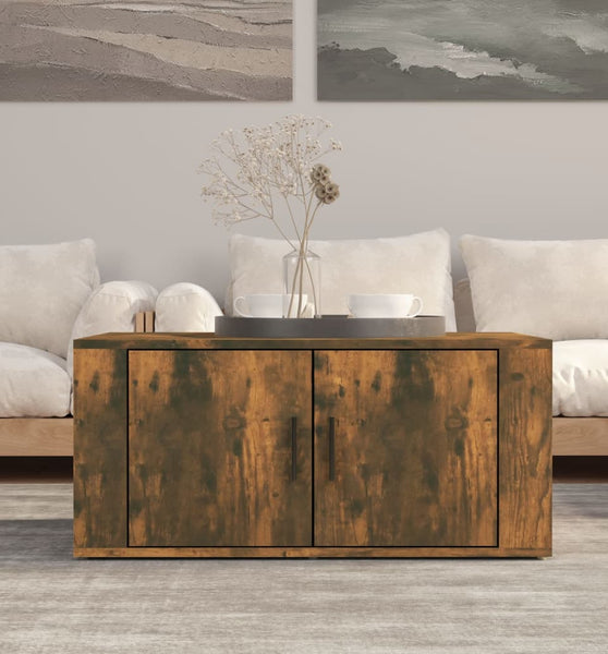 Couchtisch Räuchereiche 80x50x36 cm Holzwerkstoff