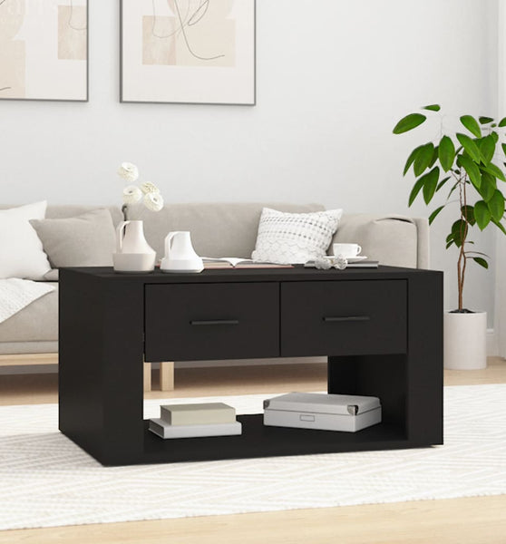 Couchtisch Schwarz 80x50x40 cm Holzwerkstoff
