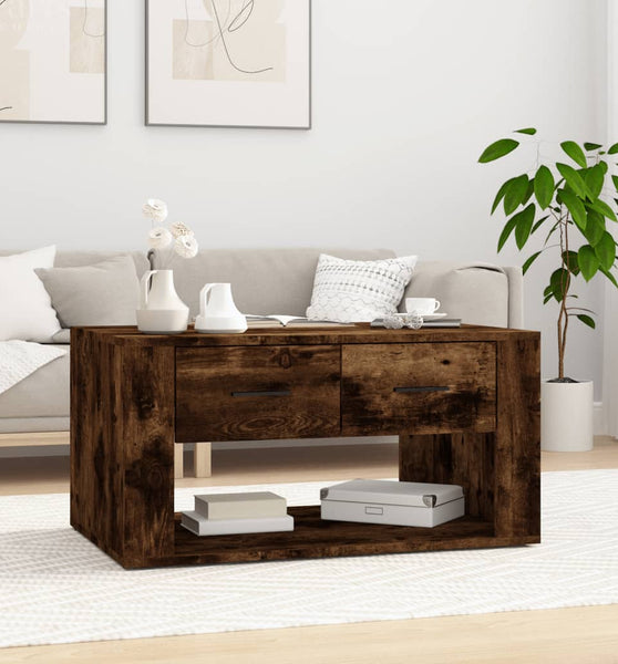 Couchtisch Räuchereiche 80x50x40 cm Holzwerkstoff