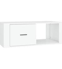 Couchtisch Weiß 100x50,5x35 cm Holzwerkstoff