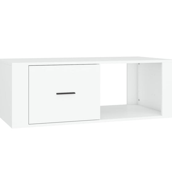 Couchtisch Weiß 100x50,5x35 cm Holzwerkstoff