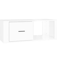 Couchtisch Hochglanz-Weiß 100x50,5x35 cm Holzwerkstoff