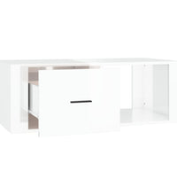 Couchtisch Hochglanz-Weiß 100x50,5x35 cm Holzwerkstoff