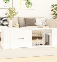 Couchtisch Hochglanz-Weiß 100x50,5x35 cm Holzwerkstoff
