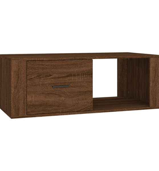 Couchtisch Braun Eichen-Optik 100x50,5x35 cm Holzwerkstoff