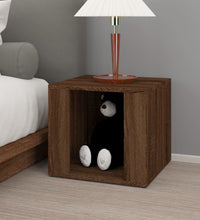 Nachttisch Braun Eichen-Optik 41x40x36 cm Holzwerkstoff