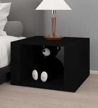 Nachttisch Schwarz 57x55x36 cm Holzwerkstoff