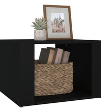 Nachttisch Schwarz 57x55x36 cm Holzwerkstoff