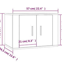 TV-Wandschrank Weiß 57x34,5x40 cm