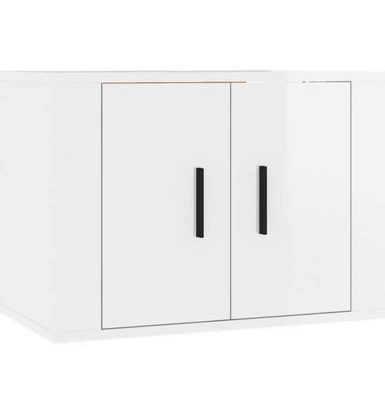 TV-Wandschrank Hochglanz-Weiß 57x34,5x40 cm