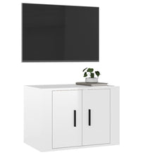TV-Wandschrank Hochglanz-Weiß 57x34,5x40 cm