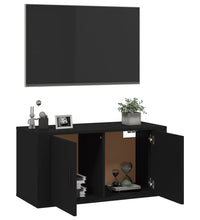 TV-Wandschrank Schwarz 80x34,5x40 cm