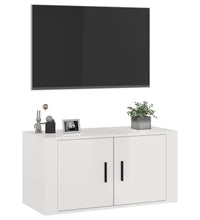 TV-Wandschrank Hochglanz-Weiß 80x34,5x40 cm