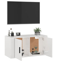 TV-Wandschrank Hochglanz-Weiß 80x34,5x40 cm