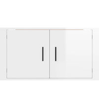 TV-Wandschrank Hochglanz-Weiß 80x34,5x40 cm