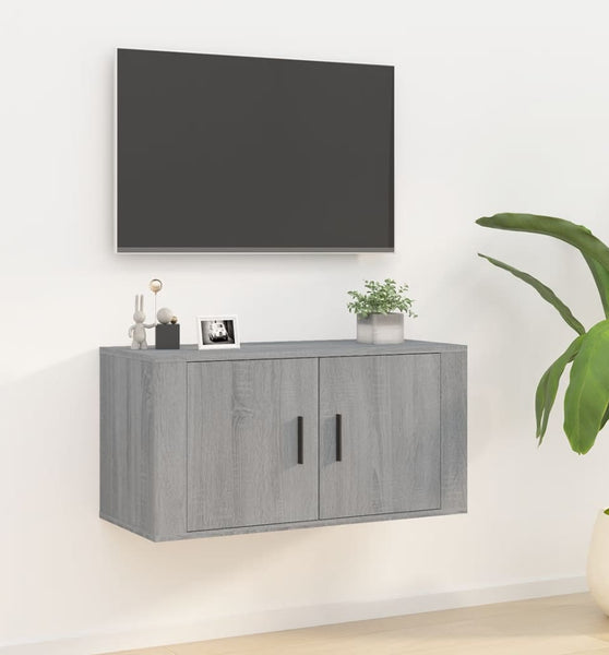 TV-Wandschrank Grau Sonoma 80x34,5x40 cm