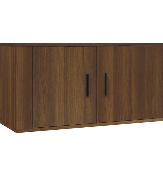 TV-Wandschrank Braun Eichen-Optik 80x34,5x40 cm