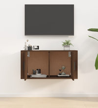 TV-Wandschrank Braun Eichen-Optik 80x34,5x40 cm
