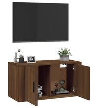 TV-Wandschrank Braun Eichen-Optik 80x34,5x40 cm