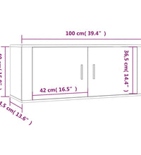 TV-Wandschrank Weiß 100x34,5x40 cm